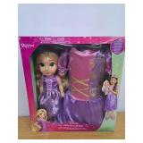 Disney Princess Rapunzel Doll with Girl Sized Dress Like Your Doll Outfit Size 4-6x