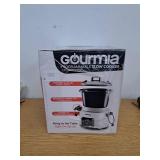 Gourmia 4.5 QT Programmable Slow Cooker 5 Presets  Keep Warm White