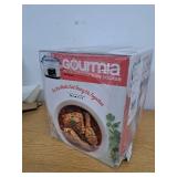 Gourmia 4.5 QT Programmable Slow Cooker 5 Presets  Keep Warm White