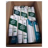 3oz Disposable White Paper Cup 100 Per Pack, 32 Packs