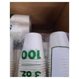 3oz Disposable White Paper Cup 100 Per Pack, 32 Packs