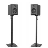 USX MOUNT Speaker Stand Height Adjustable for Satellite & Bookshelf Speaker (Only Speaker Stand Pair) - 11LBS Capacity