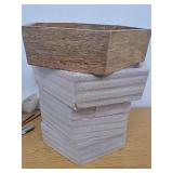 Nearly Natural 12in. Wooden Hexagon Floating Honeycomb Shelf (Set of 5) - Retail: $108