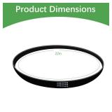 Washer Drive Belt 2 Pack - Fit for GE/Kenmore Clothes Washing Machine -Replace Part Numbers: AP6328256, 4587903, PS12299369, WH01X27538