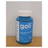 Goli Nutrition Ashwagandha Gummies  Mixed Berry Flavor 60 Count BEST BY 10/2027