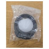 Longwider Bike Lock Cable, 30-inch Combination Lock, 4-Digit Resettable, Black