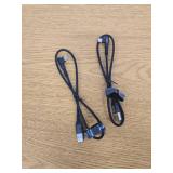 [2 Pack 1.6FT Type C Cable, 3.1A Type C Charger Fast Charging, Right Angle Nylon Braided USB to USB C Cable Compatible with Galaxy S22 S21 S10, Note 10 9 A51 LG G8 G7 Charging Cord