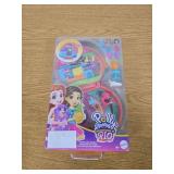 Polly Pocket Dolls & Playset, Adventure Moped Compact, Travel Toy with 2 Micro Dolls & Pet, Plus Animal & Vehicle Accessories