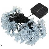 Solar Powered LED Cherry Blossom String Lights with Ground Stakes 3 Count
