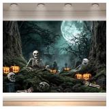 10x6.5FT Halloween Backdrop Banner (300x200cm)