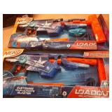 PACK OF 2 -Nerf Loadout Galactic Commander Motorized Foam Dart Blaster, 3 Attachments, and 48 N1 Darts, Ages 8+ - Retail: $60