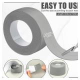 Frienda Grey Caulk Tape 1.5'' Waterproof Self Adhesive Caulk Strip Bathtub Sealant Tape Sealing Strip Oil Proof Bathroom Sealant for Kitchen Floor Wall Edge Protector(PE) Frienda Grey Caulk Tape 1.5'' Waterproof Self Adhesive Caulk Strip Bathtub Sealant Tape Sealing Strip Oil Proof Bathroom Sealant for Kitchen Floor Wall Edge Protector(PE)