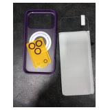 Bonkier for iPhone 17 Pro Max Case [Compatible with Magsafe] [15 FT Military Grade Drop Protection] with Screen Protector & Lens Protector,Shockproof Kickstand Phone Case for iPhone 17 Pro Max(Purple)