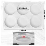 RESINWORLD 6-Cavity Deep Round Coaster Molds, 4 Inches Coaster Silicone Molds for Epoxy Resin, Coaster Resin Molds for Flower Bouquet Preservation RESINWORLD 6-Cavity Deep Round Coaster Molds, 4 Inches Coaster Silicone Molds for Epoxy Resin, Coaster Resin Molds for Flower Bouquet Preservation