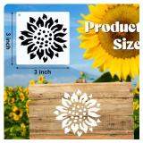 Marspark Valentine's Small Stencils for Crafts Reusable 3 Inch Stencils for Painting on Wood DIY Craft Paint Template for Wall Home Decor Card Rock Canvas Drawing Holiday (Flowering Plants) Marspark Valentine's Small Stencils for Crafts Reusable 3 Inch Stencils for Painting on Wood DIY Craft Paint Template for Wall Home Decor Card Rock Canvas Drawing Holiday (Flowering Plants)