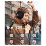 MUSICOZY Bluetooth Headphones Earmuffs Ear Warmers Wireless Headphones Earmuffs, Built-in HD Speakers and Microphone with Carry Bag for Biking Running Cool Tech Gadgets Gifts for Winter MUSICOZY Bluetooth Headphones Earmuffs Ear Warmers Wireless Headphones Earmuffs, Built-in HD Speakers and Microphone with Carry Bag for Biking Running Cool Tech Gadgets Gifts for Winter