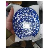 Selamica Small Dinner Plates, Oval Dessert Plates Ceramic, 6 Inch Small Plates for Appetizer, Cake, Snacks, Microwave Dishwasher Safe, Set of 6, Vintage Blue Selamica Small Dinner Plates, Oval Dessert Plates Ceramic, 6 Inch Small Plates for Appetizer, Cake, Snacks, Microwave Dishwasher Safe, Set of 6, Vintage Blue