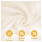 BRILLMAX 6 Pack Ivory Tablecloths 60 x 102 Inch for 6ft Rectangle Tables - 150 GSM Polyester Fabric, 15 Standard Drop, Water, Stain & Wrinkle Resistant Cloth Cover for Wedding Banquet Dining Buffet BRILLMAX 6 Pack Ivory Tablecloths 60 x 102 Inch for 6ft Rectangle Tables - 150 GSM Polyester Fabric, 15 Standard Drop, Water, Stain & Wrinkle Resistant Cloth Cover for Wedding Banquet Dining Buffet