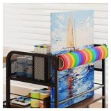 Homsorout Art cart, 5 Tier Rolling Cart - Utility Cart with Storage Drawer and Wheels, Versatile Art & Craft Organizer for Home, Office, or Studio Ideal for Storing Brushes, Paints Homsorout Art cart, 5 Tier Rolling Cart - Utility Cart with Storage Drawer and Wheels, Versatile Art & Craft Organizer for Home, Office, or Studio Ideal for Storing Brushes, Paints