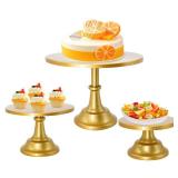 Vorriop 3 Set Gold Cake Stand Display Plate Dessert Cupcake Pastry Candy for Party Elegant Round Cylinder Columns tables for Weddings Cake Stands Birthday Party Vorriop 3 Set Gold Cake Stand Display Plate Dessert Cupcake Pastry Candy for Party Elegant Round Cylinder Columns tables for Weddings Cake Stands Birthday Party