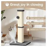 Cat Scratching Post, 32 Inch Tall Scratching Post for Indoor with 5 Inch Diameter Posts and Ball Cat Scratcher for Medium and Large Cats Cat Scratching Post, 32 Inch Tall Scratching Post for Indoor with 5 Inch Diameter Posts and Ball Cat Scratcher for Medium and Large Cats