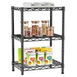 Golpart 3 Tier Adjustable Storage Shelves Heavy Duty Metal Utility Shelf Wire Shelving Unit Organizer Rack for Home Kitchen Office Bathroom Pantry Room 12 D x 18 W x 30 H Golpart 3 Tier Adjustable Storage Shelves Heavy Duty Metal Utility Shelf Wire Shelving Unit Organizer Rack for Home Kitchen Office Bathroom Pantry Room 12 D x 18 W x 30 H