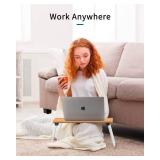 Ruxury Folding Lap Desk Laptop Stand Bed Desk Table Tray, Breakfast Serving Tray, Portable & Lightweight Mini Table for Sofa Couch Floor - Brown Wood Ruxury Folding Lap Desk Laptop Stand Bed Desk Table Tray, Breakfast Serving Tray, Portable & Lightweight Mini Table for Sofa Couch Floor - Brown Wood