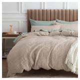 Bedsure Waffle Comforter Set Queen, Khaki Soft Bedding, Waffle Weave Bed Set, 3 Pieces, 1 Comforter (90x90) and 2 Pillow Shams, Cotton Shell and Polyester Lining for All Seasons Bedsure Waffle Comforter Set Queen, Khaki Soft Bedding, Waffle Weave Bed Set, 3 Pieces, 1 Comforter (90x90) and 2 Pillow Shams, Cotton Shell and Polyester Lining for All Seasons