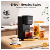 Tastyle Single Serve Coffee Maker for K Cup, Ground and Tea Leaves, Hot and Iced Coffee Machines with Bold Setting, 6 to 16 Oz Brew Sizes, Compact for Small Spaces, Black (2.0 Version) Tastyle Single Serve Coffee Maker for K Cup, Ground and Tea Leaves, Hot and Iced Coffee Machines with Bold Setting, 6 to 16 Oz Brew Sizes, Compact for Small Spaces, Black (2.0 Version)