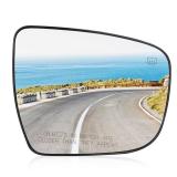 Passenger Right Side Heated Mirror Glass Fits for Nissan for Murano 15-2023, for Pathfinder 2017-19, for Rogue 2014-2019 Replacement for 963654BA1A, w/o Auto Dimming Passenger Right Side Heated Mirror Glass Fits for Nissan for Murano 15-2023, for Pathfinder 2017-19, for Rogue 2014-2019 Replacement for 963654BA1A, w/o Auto Dimming