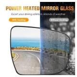 Passenger Right Side Heated Mirror Glass Fits for Nissan for Murano 15-2023, for Pathfinder 2017-19, for Rogue 2014-2019 Replacement for 963654BA1A, w/o Auto Dimming Passenger Right Side Heated Mirror Glass Fits for Nissan for Murano 15-2023, for Pathfinder 2017-19, for Rogue 2014-2019 Replacement for 963654BA1A, w/o Auto Dimming