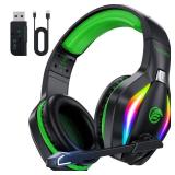 Fachixy FC-100 Wireless Gaming Headset for PS5, PS4, Switch - 2.4GHz Wireless Gaming Headphones with Microphone - Bluetooth 5.4 Gaming Headset with 50H Battery Life for Mac, Laptop, Mobile Fachixy FC-100 Wireless Gaming Headset for PS5, PS4, Switch - 2.4GHz Wireless Gaming Headphones with Microphone - Bluetooth 5.4 Gaming Headset with 50H Battery Life for Mac, Laptop, Mobile