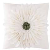OiseauVoler 3D Sunflower Handmade Throw Pillow Covers Decorative Floral Pillowcases Cushion Covers for Couch Living Room Home Decor Creamy White 18x18 Inches OiseauVoler 3D Sunflower Handmade Throw Pillow Covers Decorative Floral Pillowcases Cushion Covers for Couch Living Room Home Decor Creamy White 18x18 Inches