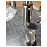 Insulated vacuum Thermo Bottle 500ml/16.9oz with cup Stainless steel coffee bottles for hot and cold drink water flask.(Silver,500ml) Insulated vacuum Thermo Bottle 500ml/16.9oz with cup Stainless steel coffee bottles for hot and cold drink water flask.(Silver,500ml)