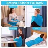 Boileau Electric Heating Pad for Back Pain and Period Cramps Relief, 17x33 Extra Large XXXL, 3 Heating Levels Heat Pad with 2-Hour Auto Shut Off, Gifts for Women and Mom, Blue Boileau Electric Heating Pad for Back Pain and Period Cramps Relief, 17x33 Extra Large XXXL, 3 Heating Levels Heat Pad with 2-Hour Auto Shut Off, Gifts for Women and Mom, Blue