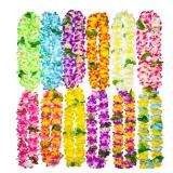 GoodUping 12 Counts Thickened Hawaiian Leis, Perfect Luau Party Supplies for Summer Beach Vacations, Essential Party Decorations for Birthday, Graduation, and Wedding Celebrations GoodUping 12 Counts Thickened Hawaiian Leis, Perfect Luau Party Supplies for Summer Beach Vacations, Essential Party Decorations for Birthday, Graduation, and Wedding Celebrations