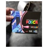 Uni Posca Paint Markers, 5M Medium Acrylic Markers with Reversible Tips, Artist Recommended for Gifts, Decorations, Fabric, Metal, Glass, Wood and Canvas, Assorted Colors, Set of 29 Uni Posca Paint Markers, 5M Medium Acrylic Markers with Reversible Tips, Artist Recommended for Gifts, Decorations, Fabric, Metal, Glass, Wood and Canvas, Assorted Colors, Set of 29