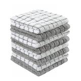 Bumble Dish Cloths (8 Pack) | 12 x 12 | 100% Cotton Kitchen Towels | 405 GSM | Soft, Highly Absorbent & Durable Dish Towels for Kitchen | Gray Bumble Dish Cloths (8 Pack) | 12 x 12 | 100% Cotton Kitchen Towels | 405 GSM | Soft, Highly Absorbent & Durable Dish Towels for Kitchen | Gray