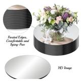 Seelenruhe 12 Round Mirrors for Centerpieces for Tables, Round Mirrors Trays Plates for Centerpieces, Wedding Decorations, Baby Shower Party, Christmas Decorations, 2mm, 12 PCS Seelenruhe 12 Round Mirrors for Centerpieces for Tables, Round Mirrors Trays Plates for Centerpieces, Wedding Decorations, Baby Shower Party, Christmas Decorations, 2mm, 12 PCS