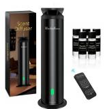 Monhallnow Waterless Scent Diffuser Starter Kit 1000 Sq Ft Coverage, Suitable for Home & Hotel Series Diffuser, Includes 5 Scent Oils, Remote Control, Large Room Essential Oil Diffuser, Ultra Blac Monhallnow Waterless Scent Diffuser Starter Kit 1000 Sq Ft Coverage, Suitable for Home & Hotel Series Diffuser, Includes 5 Scent Oils, Remote Control, Large Room Essential Oil Diffuser, Ultra Blac