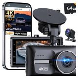 Pahaa X18 4K Dual Dash Cam Front and Rear, Free 64GB Card Support 256G Max, 5.8G WiFi - up to 20MB/s Fastest Download Speed with App, 4K 2160P/FHD Dash Camera, 3 IPS, G-Sensor,24H Parking Mode Pahaa X18 4K Dual Dash Cam Front and Rear, Free 64GB Card Support 256G Max, 5.8G WiFi - up to 20MB/s Fastest Download Speed with App, 4K 2160P/FHD Dash Camera, 3 IPS, G-Sensor,24H Parking Mode