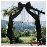 Wavwavw Giant Black Bow Decor Oversized Big Bows Decoration for Room Wall Backdrop 75x18 Inch Ribbon Tie for Wedding Valentines Day Birthday Party Baby Shower Supplies(Black, Satin) Wavwavw Giant Black Bow Decor Oversized Big Bows Decoration for Room Wall Backdrop 75x18 Inch Ribbon Tie for Wedding Valentines Day Birthday Party Baby Shower Supplies(Black, Satin)