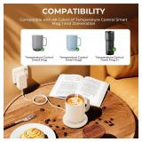 Charging Coaster 2 Compatible with Temperature Control Smart Mug 2 and 1 - Mug Power Cord - Charger Dock Base for Wireless Warmer Cup Accessories - White Charging Coaster 2 Compatible with Temperature Control Smart Mug 2 and 1 - Mug Power Cord - Charger Dock Base for Wireless Warmer Cup Accessories - White