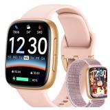 Fitpolo Smart Watch for Women, 1.85 AMOLED Fitness Tracker with Bluetooth Call, Heart Rate/Sleep/SPO Monitor, 100+ Sports Modes, 3ATM Waterproof Smartwatch for Android/iPhone, Includes 2 Bands Fitpolo Smart Watch for Women, 1.85 AMOLED Fitness Tracker with Bluetooth Call, Heart Rate/Sleep/SPO Monitor, 100+ Sports Modes, 3ATM Waterproof Smartwatch for Android/iPhone, Includes 2 Bands