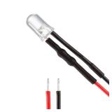 uxcell 10Pcs 5mm Pre Wired LED, White DC3-6V Clear Lens, Light Emitting Diodes uxcell 10Pcs 5mm Pre Wired LED, White DC3-6V Clear Lens, Light Emitting Diodes