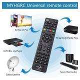 MYHGRC Universal Remote Control for All TVs, Blu-ray/DVD Players, Streaming Media Players, Soundbars, Cable Boxes and All Audio/Vido Devices - TV/DVD/AUX/CBL 4 in 1 Universal Remote Easy Setup MYHGRC Universal Remote Control for All TVs, Blu-ray/DVD Players, Streaming Media Players, Soundbars, Cable Boxes and All Audio/Vido Devices - TV/DVD/AUX/CBL 4 in 1 Universal Remote Easy Setup