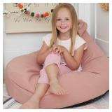 ZICOTO Stuffed Animal Storage Bean Bag Chair Cover for Kids - Easily Turn Plushie Toys into a Comfy Toddler Chair - Durable Lounge Stuffie Bag for Playroom, Living Room or Nursery Decor - Cover Only ZICOTO Stuffed Animal Storage Bean Bag Chair Cover for Kids - Easily Turn Plushie Toys into a Comfy Toddler Chair - Durable Lounge Stuffie Bag for Playroom, Living Room or Nursery Decor - Cover Only