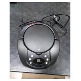 GPX, Inc. Portable Top-Loading CD Boombox with AM/FM Radio and 3.5mm Line in for MP3 Device - Black GPX, Inc. Portable Top-Loading CD Boombox with AM/FM Radio and 3.5mm Line in for MP3 Device - Black