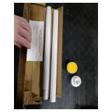 Thestoa Shower Curtain Rod Adjustable 43-66 inch, 1Diameter Spring Tension Curtain Rod No Drill, Anti-Rust Non-Slip Shower Rod, White Shower Curtain Rod for Bathroom Tension Thestoa Shower Curtain Rod Adjustable 43-66 inch, 1Diameter Spring Tension Curtain Rod No Drill, Anti-Rust Non-Slip Shower Rod, White Shower Curtain Rod for Bathroom Tension