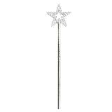 UOUYOO Silver 13 Inches Star Wand Angel Wand Sticks Princess Wand Fairy Wand Plating Wand Silver Star Wands for Halloween, Christmas, Thanksgiving, Holiday Shows UOUYOO Silver 13 Inches Star Wand Angel Wand Sticks Princess Wand Fairy Wand Plating Wand Silver Star Wands for Halloween, Christmas, Thanksgiving, Holiday Shows